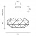 Pakabinamas šviestuvas EUCLIDE 2700K 92W ART.1822.33.2700